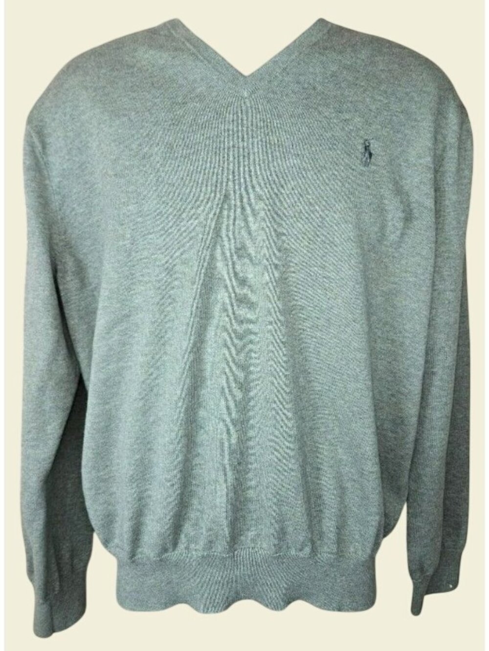 Polo Ralph Lauren Mens Pima Cotton V-Neck Sweater XL
